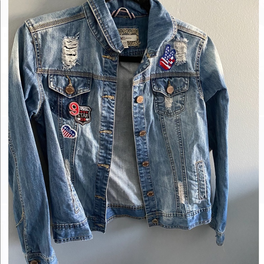 New patch denim jacket